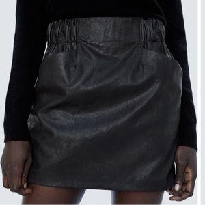 Faux Leather Zara Skirt Medium NWT